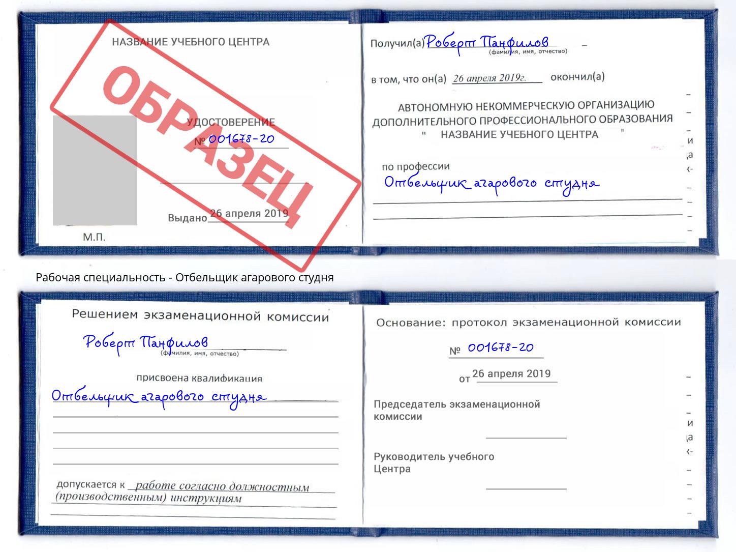 Отбельщик агарового студня Котовск